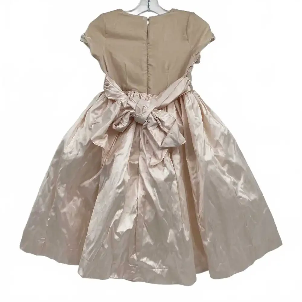 Lulla Smith Pink Velvet A-Line Dress | Girls Size 6